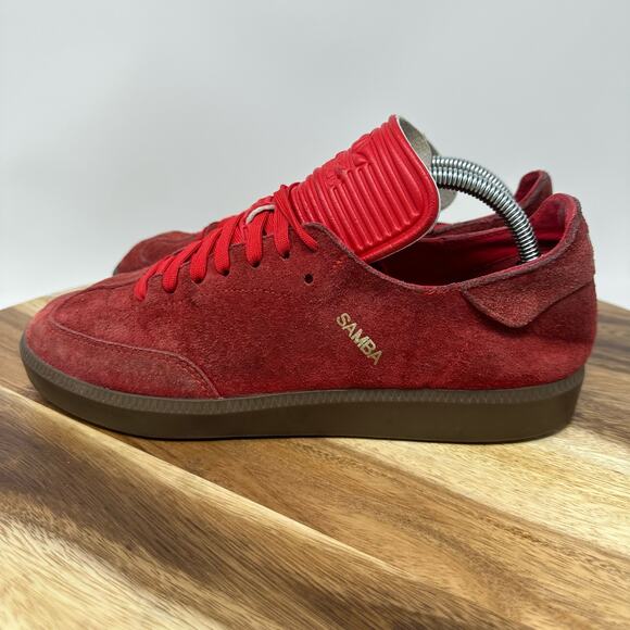 Adidas Samba MC Solid Red Gum Sole Men's Sz 9/ Women's 10 OG RARE Classic D68795 - Picture 3 of 8